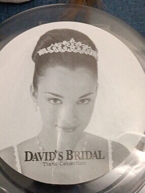 David's Bridal Crystal Pearl Embellished Headband - Silver